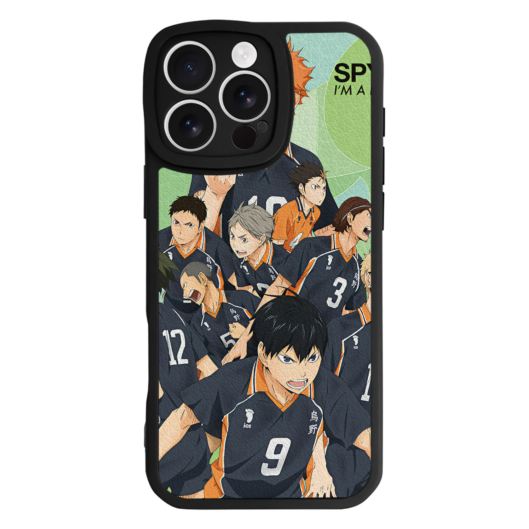 （画像用） ハイキュー!! Haikyu!! 【iPhone 16シリーズ対応】シリコンスマホケース（レザー調） 材質：シリコン